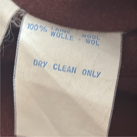 Azzedine Alaïa 1987 Rare Vintage Oversized Belted Wool Coat Brown/Purple - Picture 12 of 13